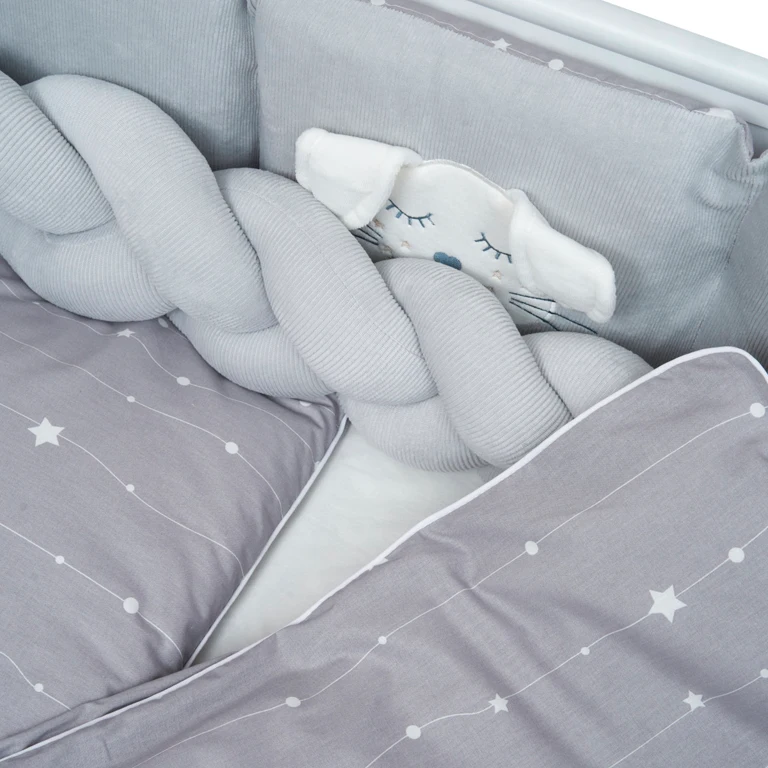 Постільний комплект 7 ел Twins Кролик 4075-TК-10, grey